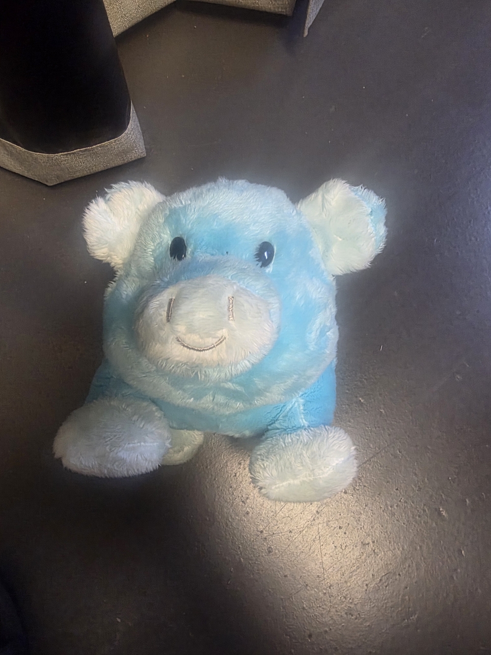 Blue Plush Piggy Bank Stuffed Animal